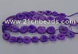 CNG2849 15.5 inches 15*20mm - 25*30mm freeform druzy agate beads