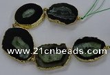 CNG2856 8 inches 35*45mm - 45*55mm freeform druzy agate beads