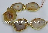 CNG2881 8 inches 40*50mm - 50*60mm freeform druzy agate beads