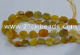 CNG2907 15.5 inches 12*16mm - 15*25mm freeform agate beads