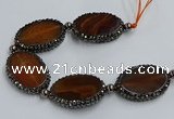 CNG2914 7.5 inches 25*35mm oval agate gemstone beads wholesale