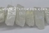 CNG2940 15.5 inches 10*15mm - 20*30mm nuggets plated white crystal beads