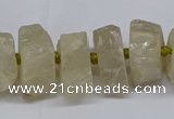 CNG2941 15.5 inches 10*15mm - 20*30mm nuggets plated white crystal beads