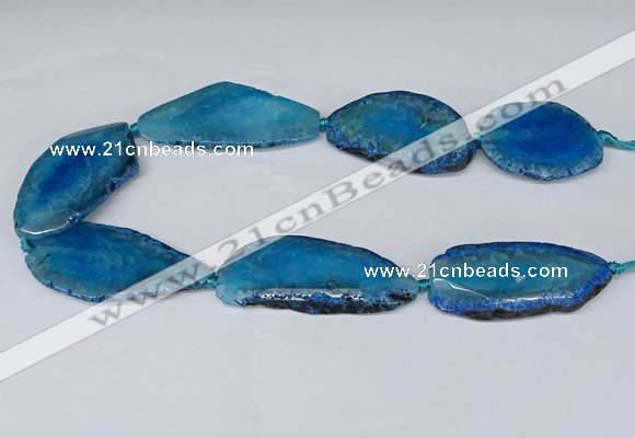 CNG2953 15.5 inches 25*35mm - 30*50mm freeform agate beads