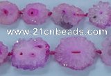 CNG2968 15.5 inches 8*10mm - 15*18mm freeform druzy agate beads