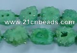 CNG2971 15.5 inches 8*10mm - 15*18mm freeform druzy agate beads