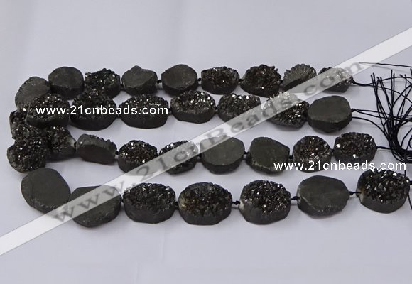 CNG2977 15.5 inches 13*18mm - 20*25mm freeform druzy agate beads