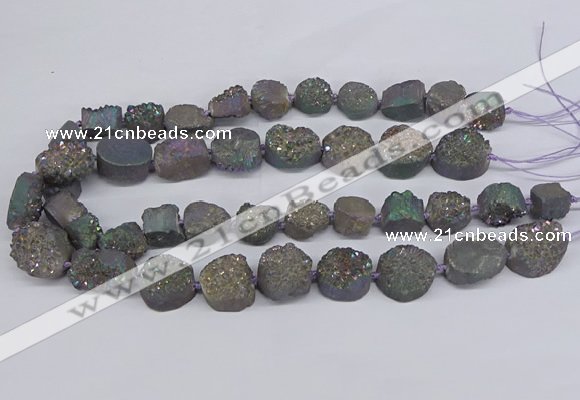 CNG2979 15.5 inches 12*16mm - 20*25mm freeform druzy agate beads