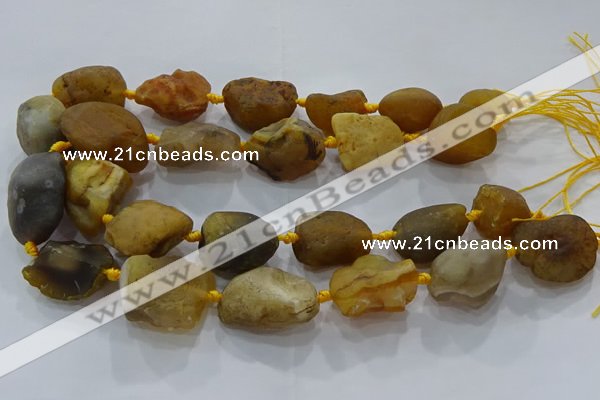 CNG3000 15.5 inches 15*20mm - 22*30mm nuggets agate beads