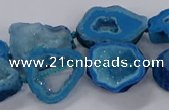 CNG3065 15.5 inches 13*18mm - 18*25mm freeform druzy agate beads