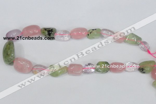 CNG310 15.5 inches 10*14mm – 20*22mm nuggets mixed quartz beads