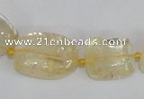 CNG313 15.5 inches 10*14mm – 15*20mm nuggets citrine gemstone beads