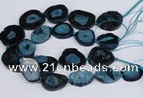 CNG3134 15.5 inches 30*35mm - 35*45mm freeform druzy agate beads