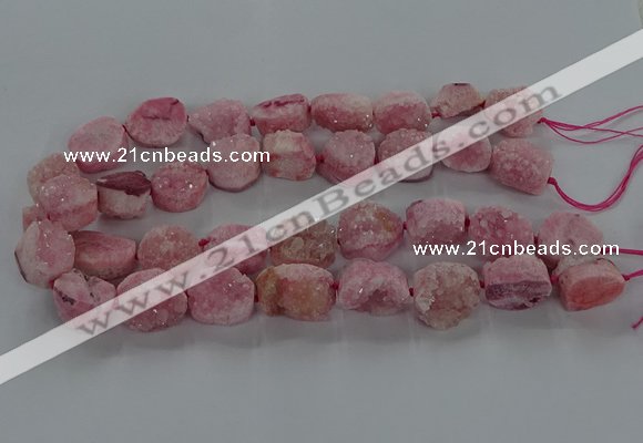 CNG3146 15.5 inches 12*16mm - 20*25mm freeform druzy agate beads