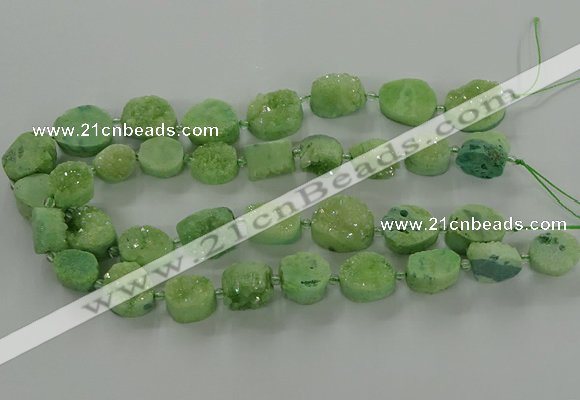 CNG3148 15.5 inches 12*16mm - 20*25mm freeform druzy agate beads
