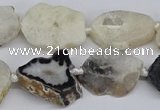 CNG3167 15.5 inches 15*20mm - 25*30mm freeform druzy agate beads