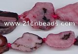 CNG3169 15.5 inches 15*20mm - 25*30mm freeform druzy agate beads