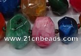 CNG3180 15.5 inches 12*16mm - 25*30mm nuggets agate beads