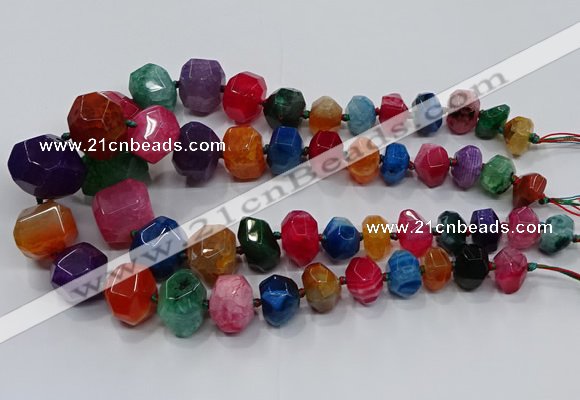 CNG3180 15.5 inches 12*16mm - 25*30mm nuggets agate beads