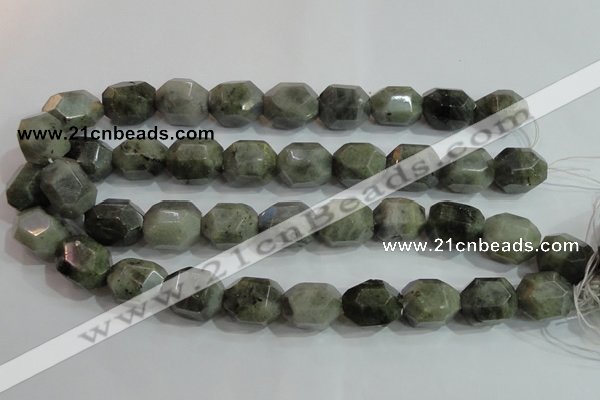 CNG320 15.5 inches 15*20mm faceted nuggets labradorite gemstone beads