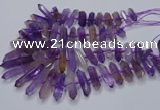 CNG3207 10*25mm - 12*45mm faceted nuggets ametrine beads