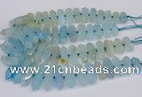 CNG3225 15.5 inches 10*25mm - 12*45mm faceted nuggets agate beads