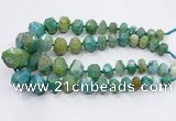 CNG3232 15.5 inches 12*16mm - 25*30mm nuggets agate beads