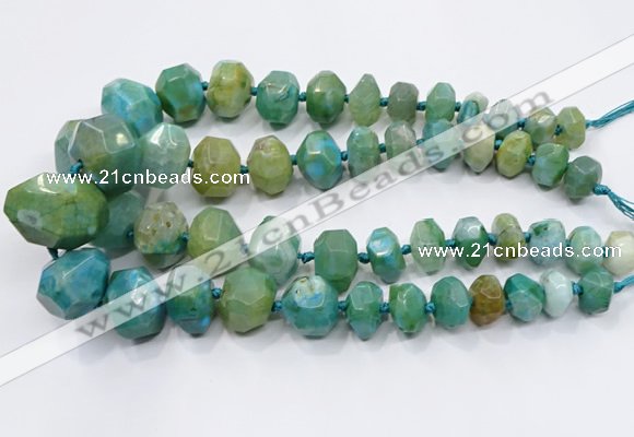 CNG3232 15.5 inches 12*16mm - 25*30mm nuggets agate beads