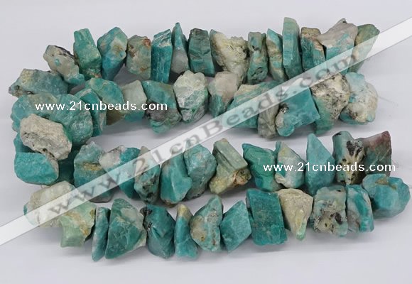 CNG3246 15.5 inches 25*35mm - 30*40mm nuggets amazonite beads