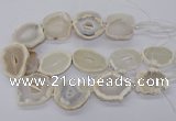 CNG3300 30*35mm - 35*40mm freeform druzy agate beads