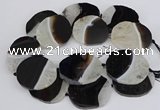 CNG3312 40*45mm - 45*55mm freeform druzy agate gemstone beads