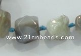 CNG333 15.5 inches 8*10mm - 18*22mm faceted nuggets agate beads