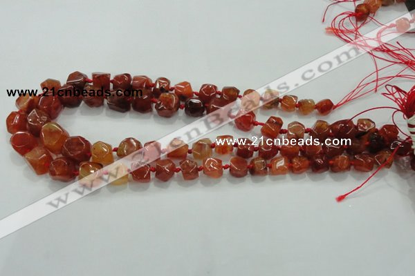 CNG334 15.5 inches 8*10mm - 13*15mm faceted nuggets agate beads