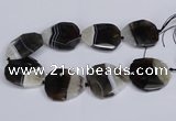 CNG3344 15.5 inches 40*45mm - 45*50mm faceted freeform agate beads