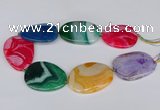 CNG3355 15.5 inches 40*50mm - 45*60mm freeform agate beads