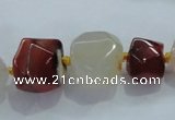 CNG336 15.5 inches 8*10mm - 15*18mm faceted nuggets agate beads