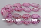 CNG3360 15.5 inches 30*35mm - 35*45mm faceted freeform agate beads