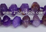 CNG3366 15.5 inches 10*14mm - 12*16mm nuggets agate beads