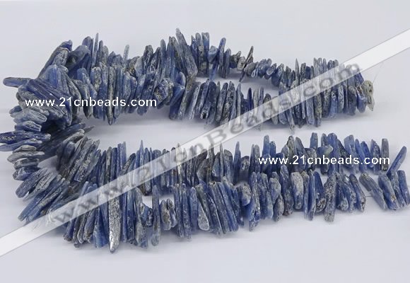 CNG3382 15.5 inches 3*15mm - 5*30mm sticks blue kyanite beads