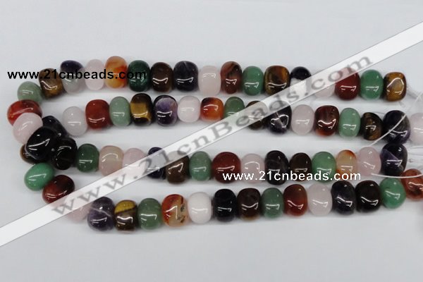 CNG34 15.5 inches 11*15mm nuggets mixed gemstone beads