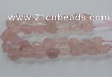 CNG3422 15.5 inches 15*20mm - 20*30mm nuggets rose quartz beads