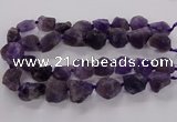 CNG3423 15.5 inches 15*20mm - 20*30mm nuggets amethyst beads