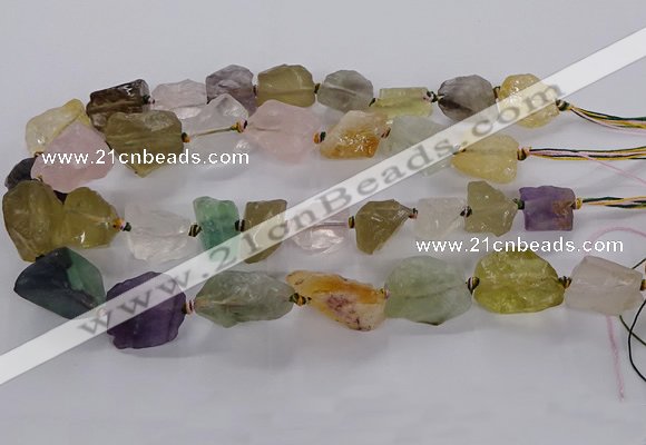 CNG3428 15.5 inches 15*20mm - 20*30mm nuggets mixed quartz beads