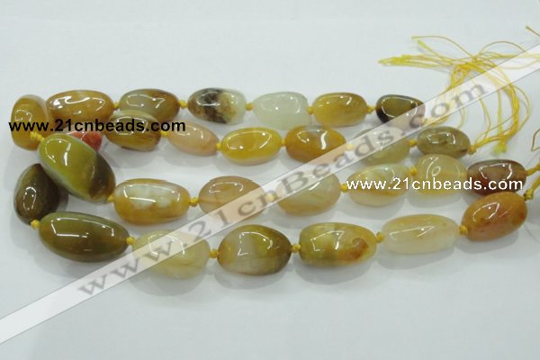 CNG346 15.5 inches 15*20mm - 20*28mm nuggets agate gemstone beads