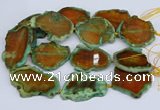 CNG3460 15.5 inches 35*40mm - 45*55mm freeform agate beads