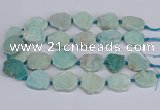 CNG3469 15.5 inches 20*25mm - 30*35mm freeform amazonite beads