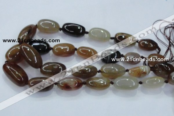 CNG348 15.5 inches 15*20mm - 20*30mm nuggets agate gemstone beads