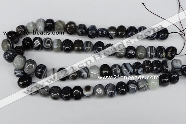 CNG35 15.5 inches 11*15mm nuggets madagascar agate gemstone beads