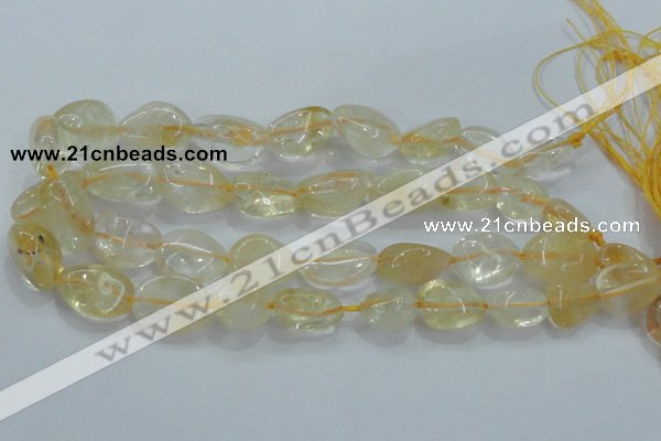 CNG350 15.5 inches 13*18mm - 20*25mm nuggets citrine gemstone beads