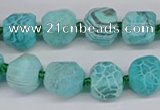 CNG3503 15.5 inches 12mm - 14mm faceted nuggets agate beads